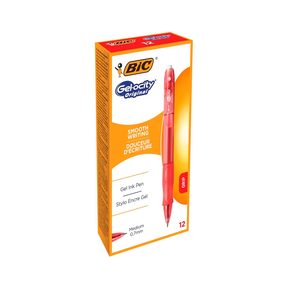 BIC Gel-ocity Original (Pack 12 Pcs.) (Red)